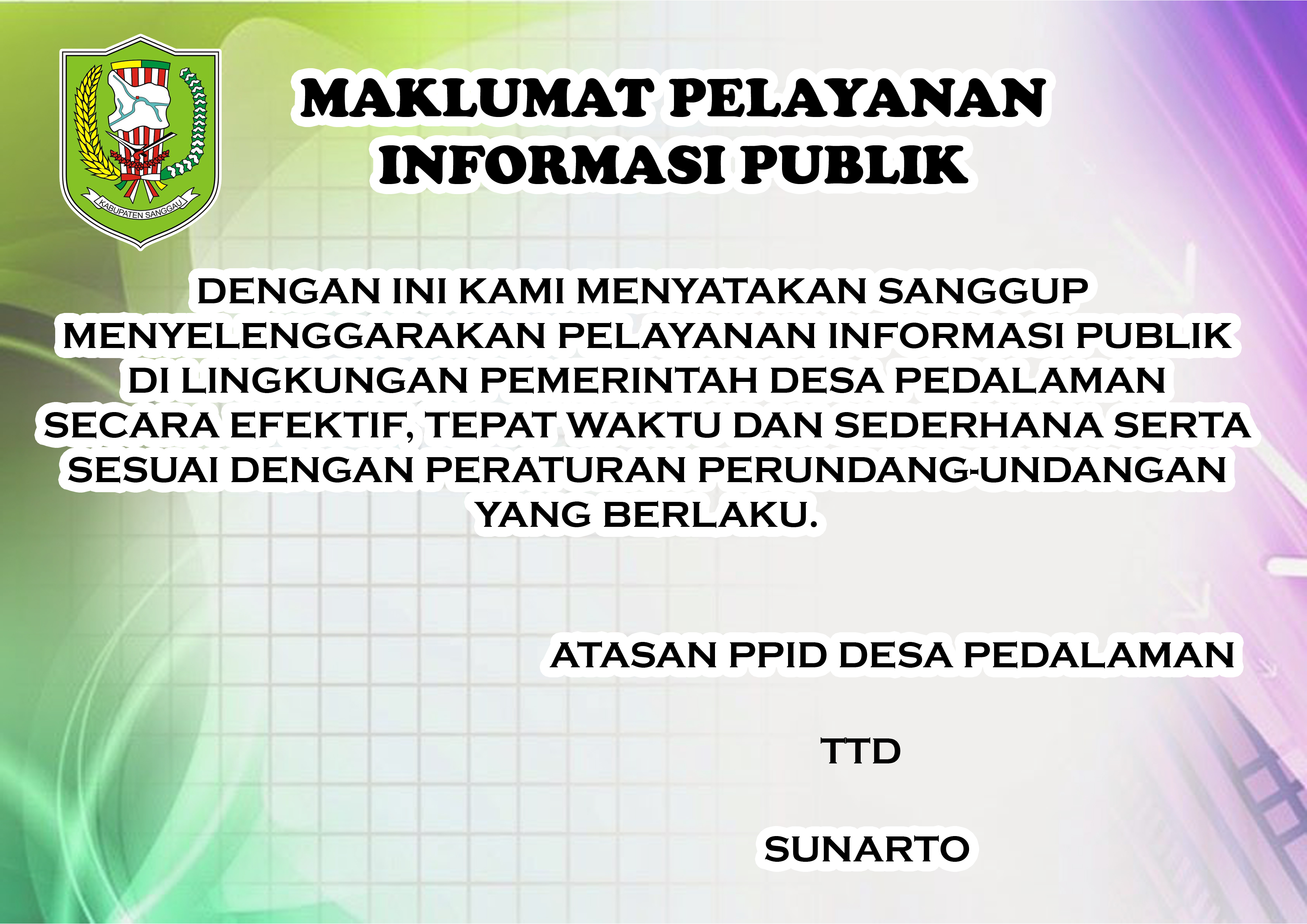 Maklumat PPID Pedalaman